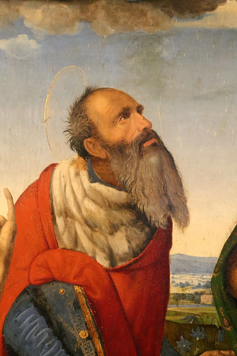 Incoronazione della Vergine e santi - Musée du Petit Palais, Avignon, dettaglio